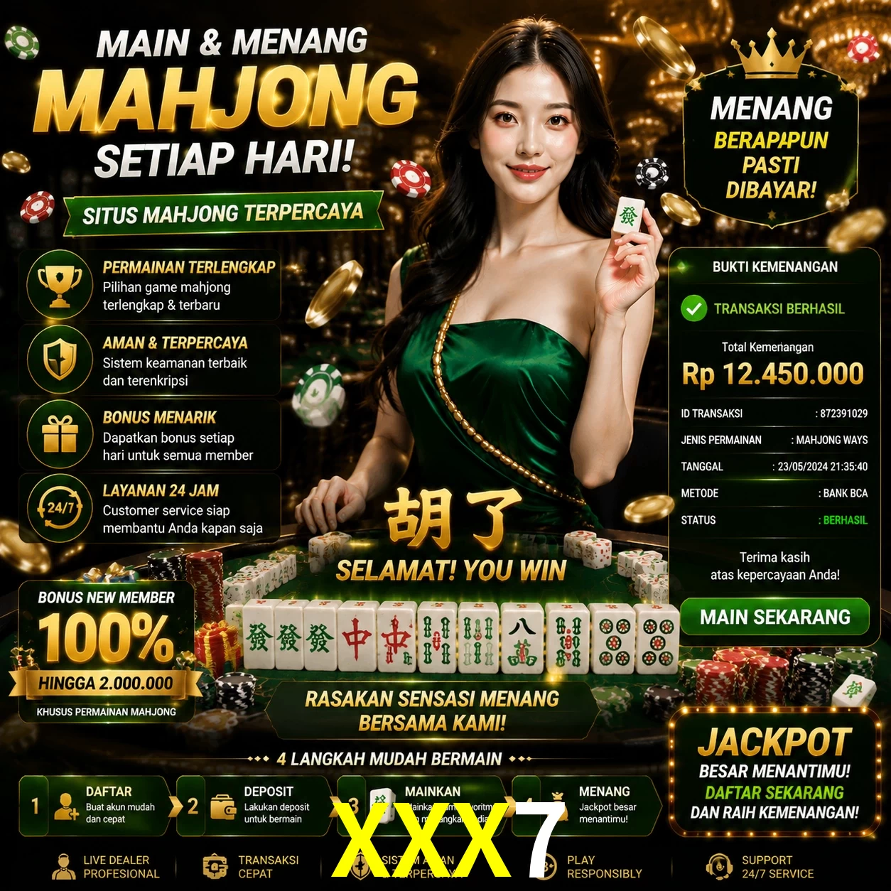 Ganhar e sacar na XXX7